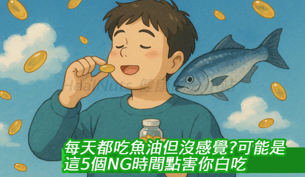 每天都吃魚油但沒感覺?可能是這5個NG時間點害你白吃! 1 每天都吃魚油但沒感覺?可能是這5個NG時間點害你白吃!