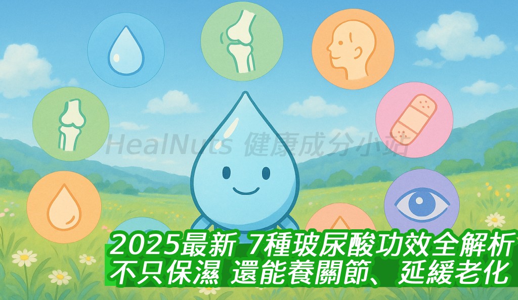 【2025最新】7種玻尿酸功效全解析：不只保濕，還能養關節、延緩老化？
