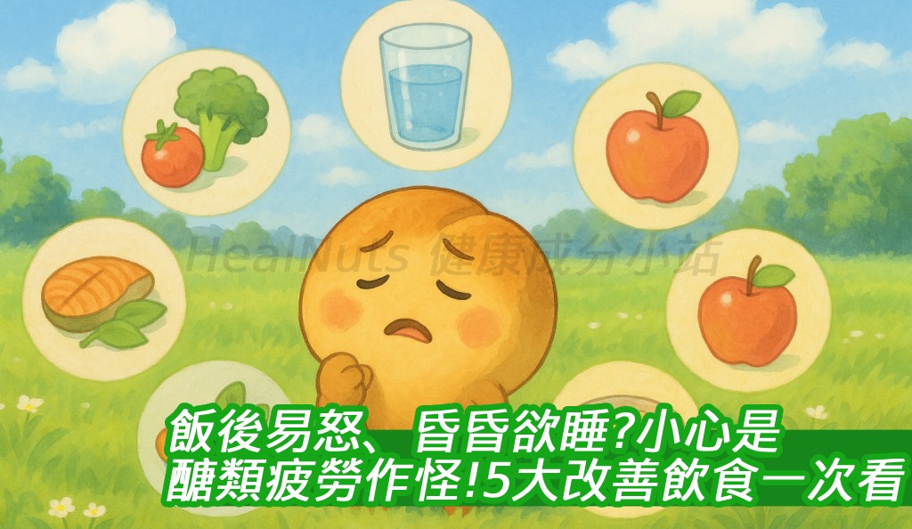 飯後易怒、昏昏欲睡？小心是醣類疲勞作怪！5大改善飲食一次看