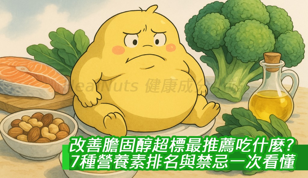 改善膽固醇超標最推薦吃什麼？7種營養素排名與禁忌一次看懂！