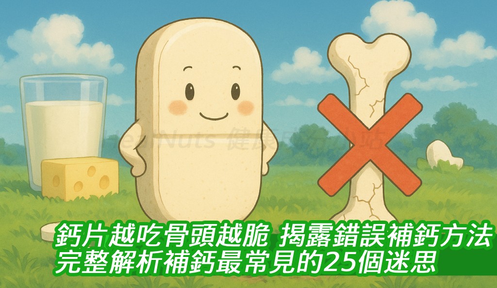 鈣片越吃骨頭越脆？揭露錯誤補鈣方法，你中了幾個？完整解析補鈣最常見的25個迷思
