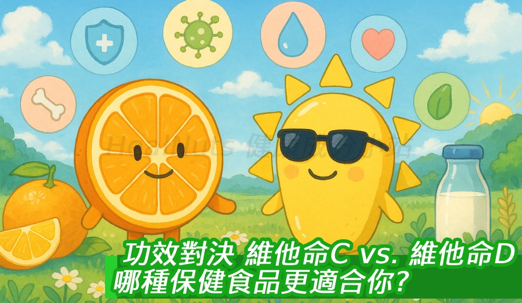 【功效對決】維他命C vs. 維他命D：哪種保健食品更適合你？