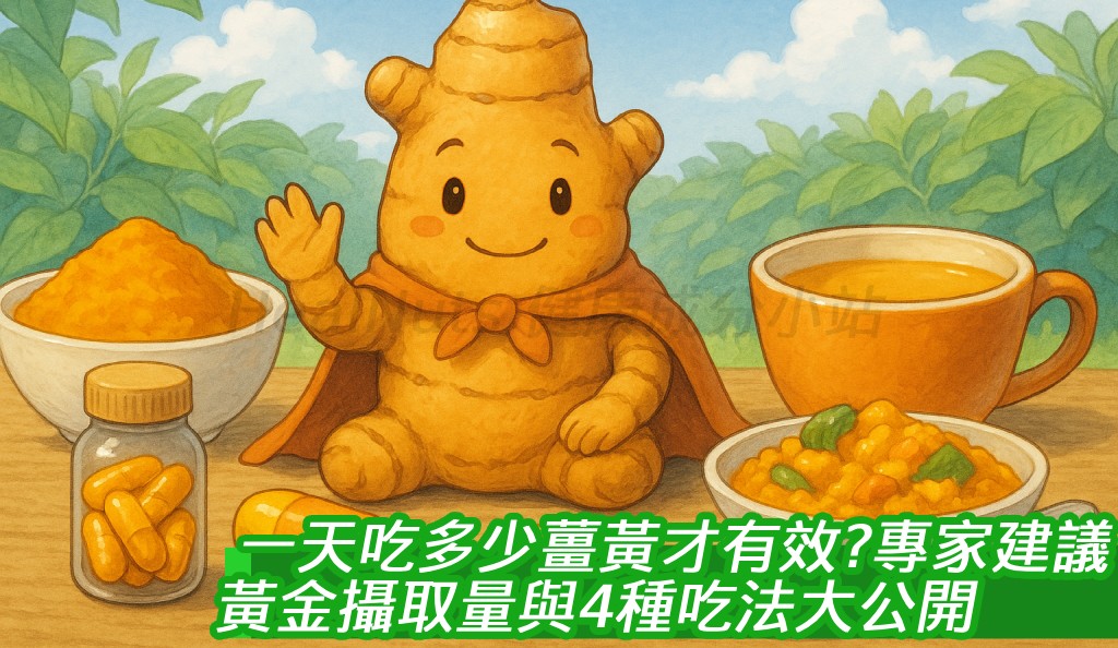 一天吃多少薑黃素才有效？專家建議的黃金攝取量與4種吃法大公開