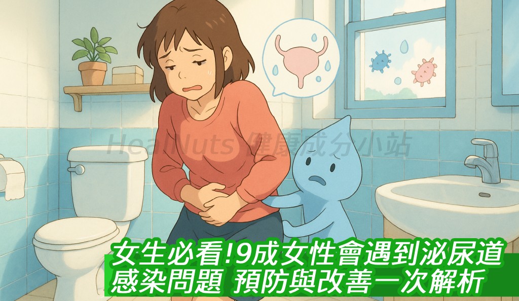女生必看!9成女性會遇到泌尿道感染問題，預防與改善一次解析