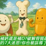 補鈣還是補D？破解骨質疏鬆的7大迷思，你也被誤導了嗎？