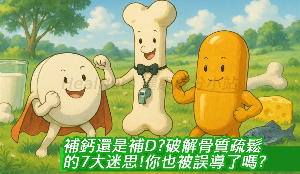 補鈣還是補D？破解骨質疏鬆的7大迷思，你也被誤導了嗎？