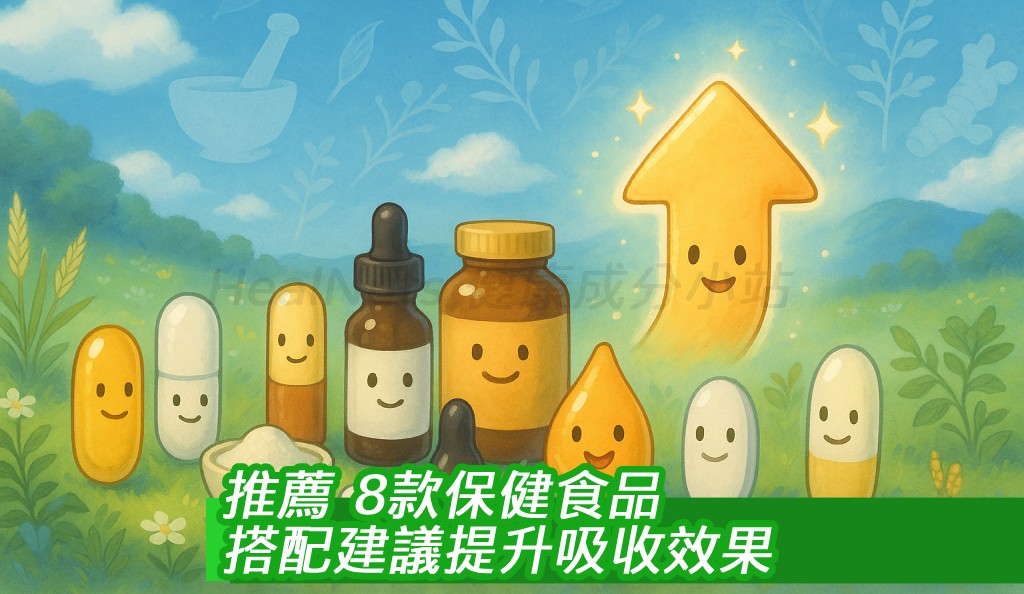 【推薦】8款保健食品搭配建議，提升吸收效果！