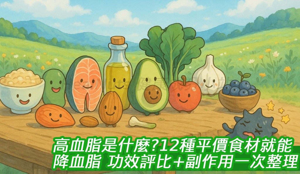 高血脂是什麼？不只關心膽固醇！12種平價食材就能降血脂，功效評比＋副作用一次整理