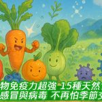 吃對食物，免疫力超強！15種天然食物幫助你對抗感冒與病毒，不再怕季節交替生病！