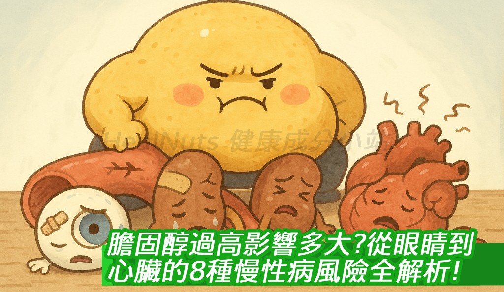 膽固醇過高影響多大？從眼睛到心臟的8種慢性病風險全解析！