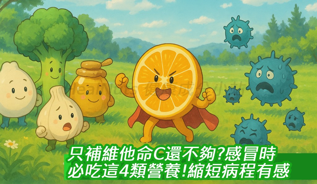 只補維他命C還不夠！感冒時必吃這4類營養，縮短病程有感！