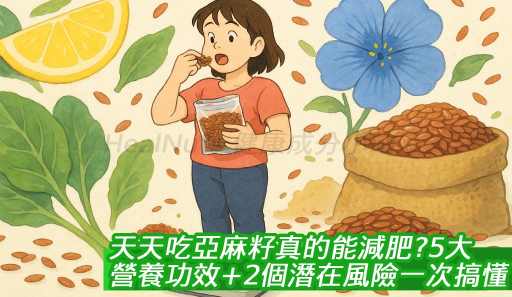 天天吃亞麻籽真的能減肥？5大營養功效＋2個潛在風險一次搞懂！