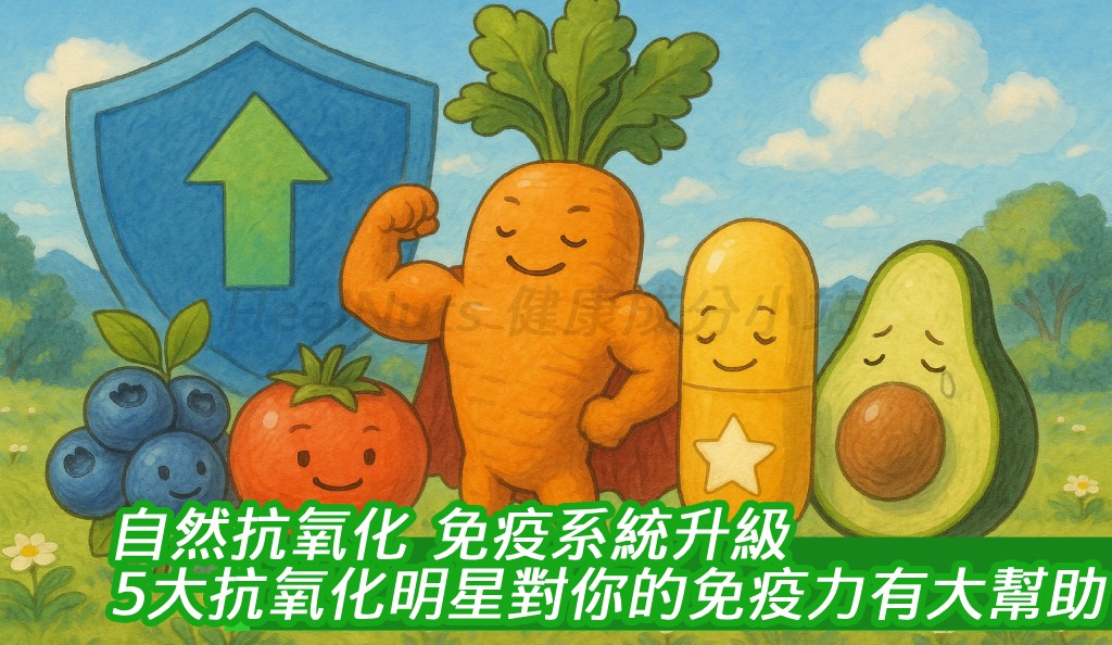 自然抗氧化，免疫系統升級！5大抗氧化明星對你的免疫力有大幫助