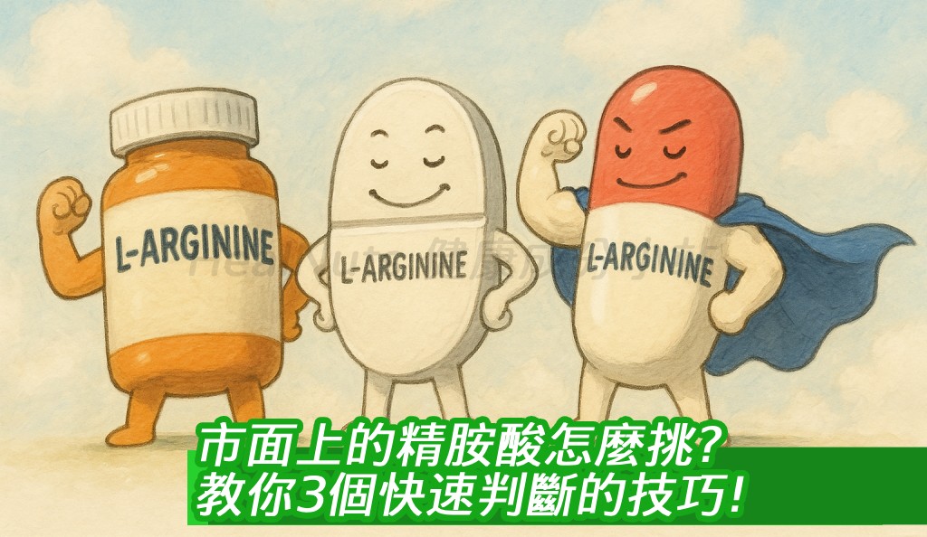 市面上的精胺酸怎麼挑？教你3個快速判斷的技巧！