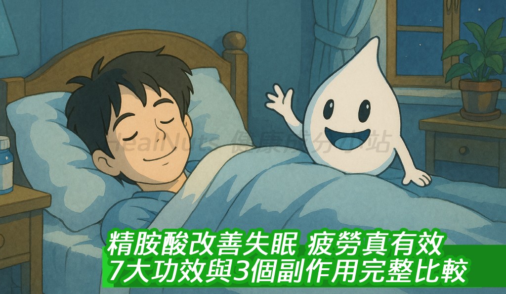 2025最新！精胺酸改善失眠、疲勞真有效？7大功效與3個副作用完整比較！