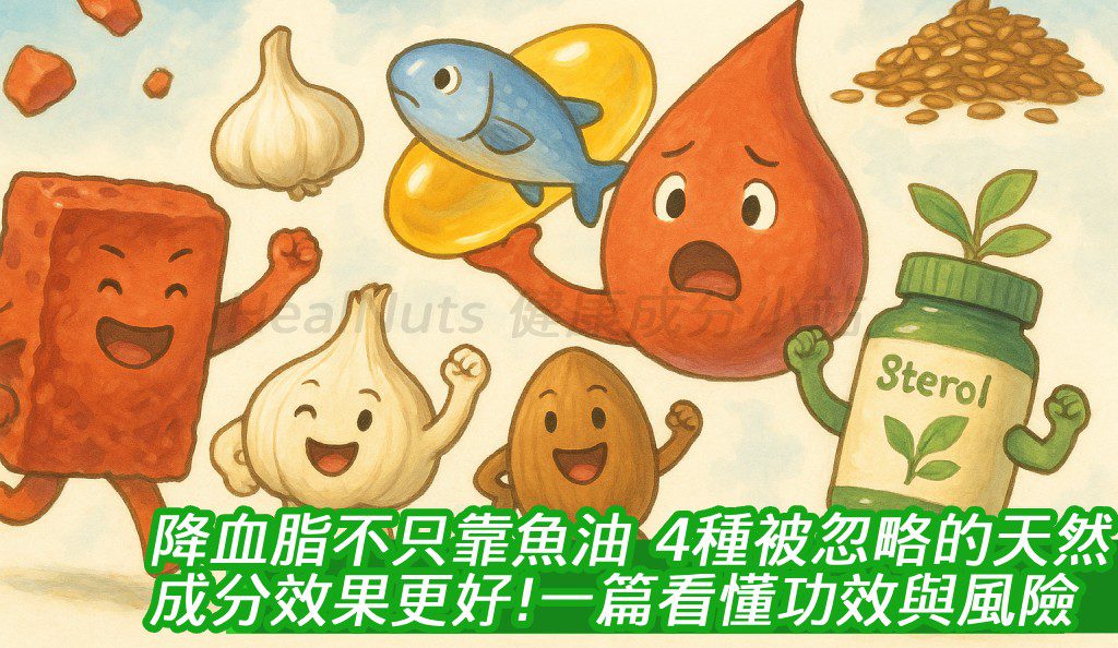降血脂不只靠魚油！4種被忽略的天然成分效果更好？一篇看懂功效與風險