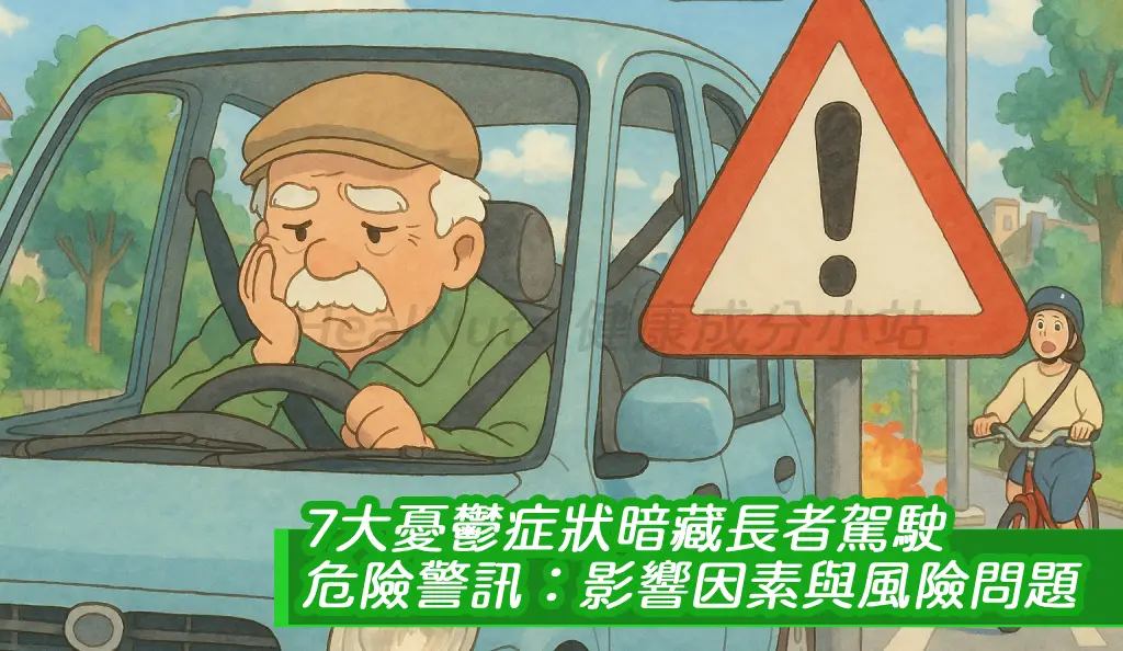 7大憂鬱症狀暗藏長者駕駛危險警訊：影響因素與風險問題