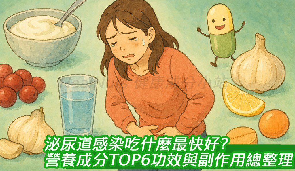 泌尿道感染吃什麼最快好？營養成分TOP6功效與副作用總整理