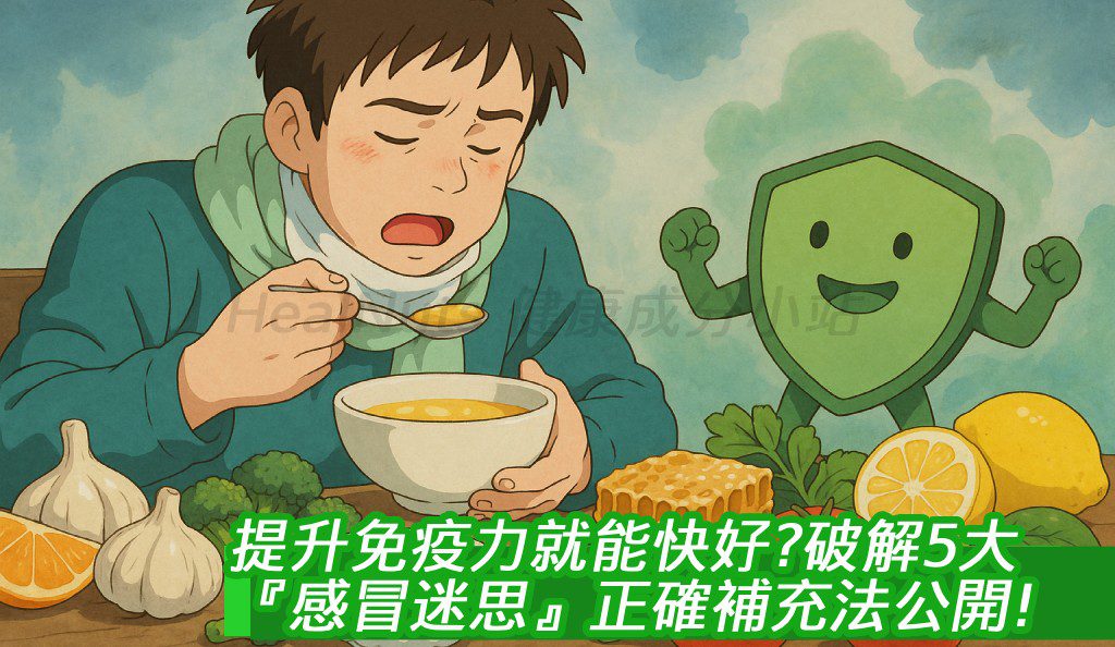 提升免疫力就能快好？破解5大『感冒迷思』＋正確補充法公開！