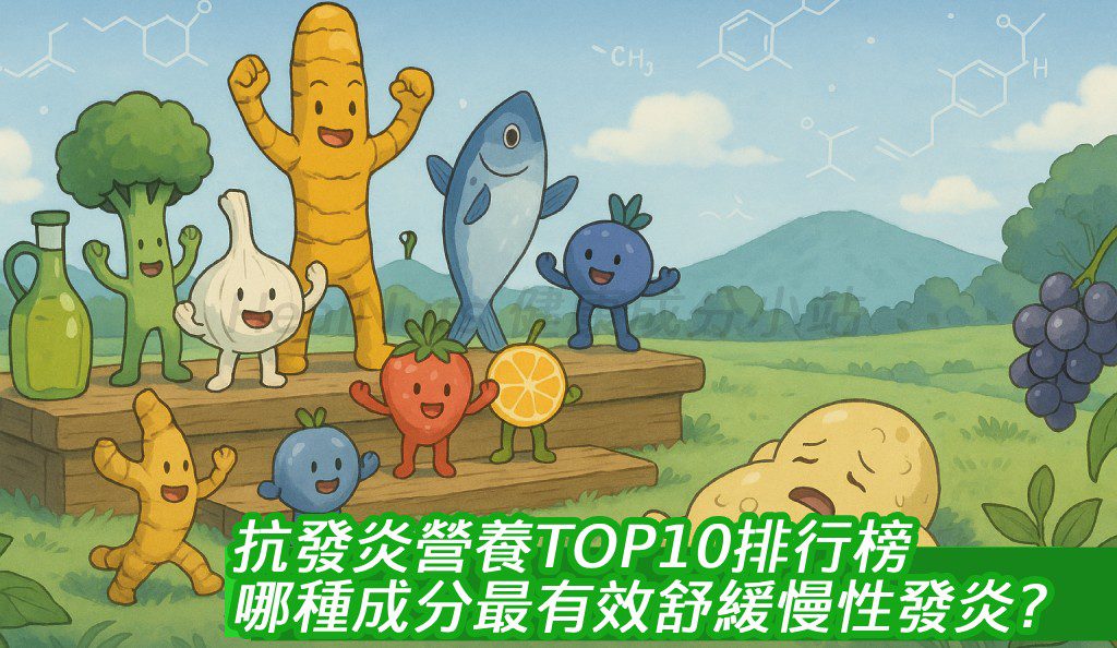 抗發炎營養TOP10排行榜！哪種成分最有效舒緩慢性發炎？