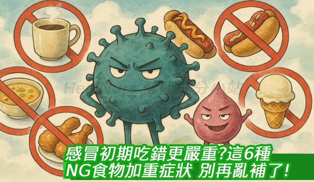 感冒初期吃錯更嚴重？這6種NG食物加重症狀，別再亂補了！