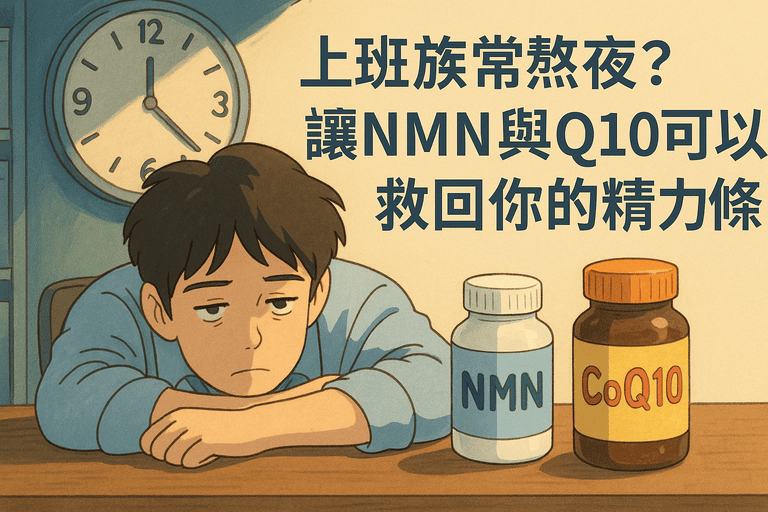 NMN vs 輔酶Q10:哪一種抗老保健品效果最強?5大比較一次整理 3 上班族常熬夜?讓NMN與Q10可以救回你的精力條