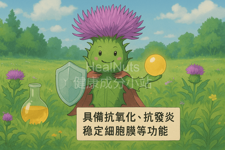 什麼是水飛薊,水飛薊可以天天吃嗎?營養學者列出5種高風險族群要小心! 3 探討「什麼是水飛薊」的同時,我們一定會提到矽利馬林(Silymarin),這些成分的共通點在於具備抗氧化、抗發炎、穩定細胞膜等功能,特別對肝細胞來說,是相當理想的保護成分。