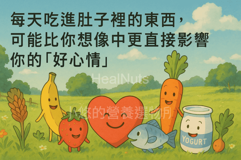 每天吃進肚子裡的東西，可能比你想像中更直接影響你的「好心情」