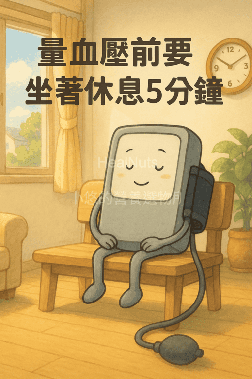 量血壓前要坐著休息5分鐘