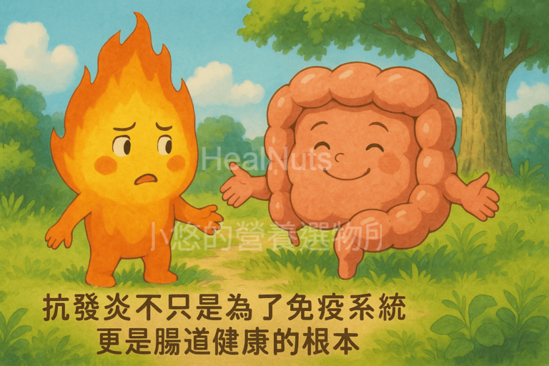 抗發炎不只是為了免疫系統，更是腸道健康的根本。