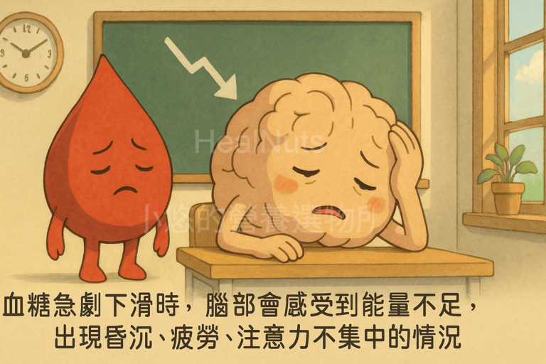 飯後易怒、昏昏欲睡?小心是醣類疲勞作怪!5大改善飲食一次看 2 當血糖急劇下滑時,腦部會感受到能量不足,出現「昏沉」、「疲勞」、「注意力不集中」的情況