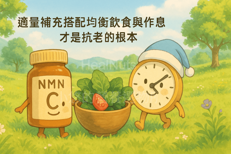 適量補充搭配均衡飲食與作息，才是抗老的根本