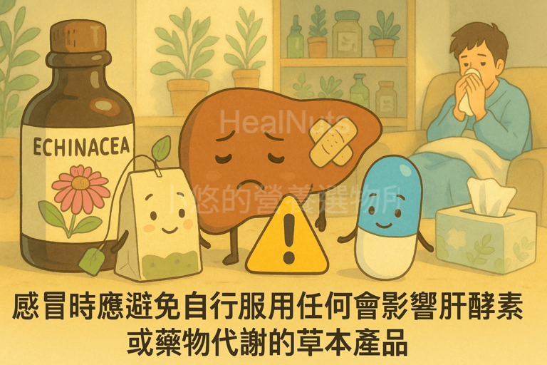 CDC 明確指出，感冒時應避免自行服用任何會影響肝酵素或藥物代謝的草本產品。水飛薊正是其中之一。