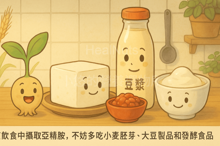 想從飲食中攝取亞精胺，不妨多吃小麥胚芽、大豆製品和發酵食品