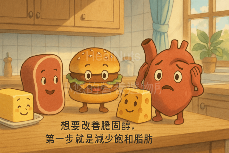 想要改善膽固醇，第一步就是減少飽和脂肪攝取