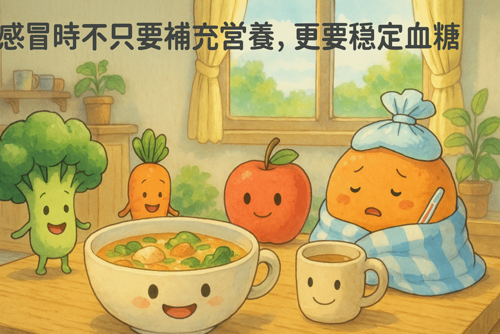 感冒時不只要補充營養，更要穩定血糖，才不會讓康復之路變得更漫長！
