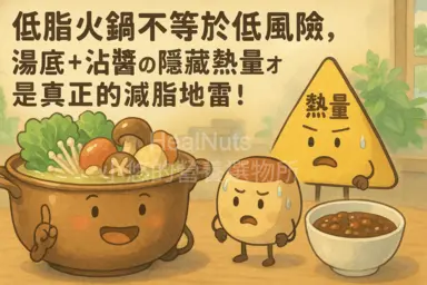 低脂火鍋不等於低風險，湯底＋沾醬的隱藏熱量才是真正的減脂地雷！