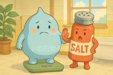 減重不等於減水腫，但不控制鹽分，體重計上會看不到你辛苦的努力！