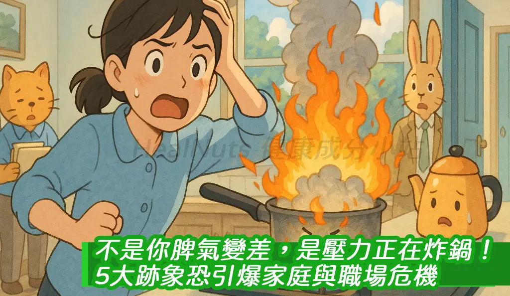 不是你脾氣變差，是壓力正在炸鍋！5大跡象恐引爆家庭與職場危機