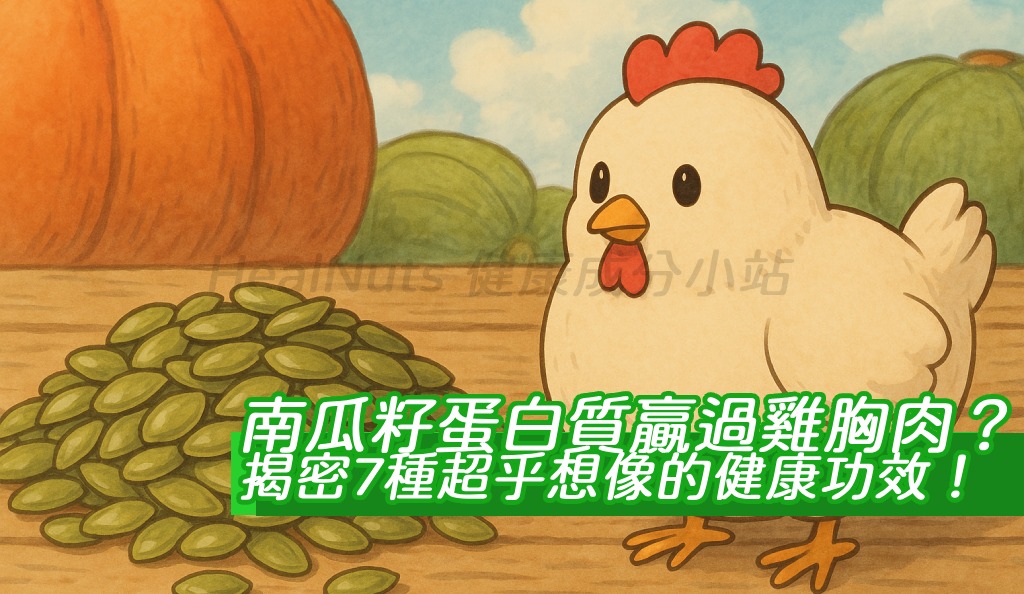 南瓜籽蛋白質贏過雞胸肉？揭密7種超乎想像的健康功效！