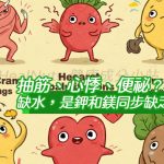 抽筋、心悸、便祕？不一定缺水，是鉀和鎂同步缺乏！