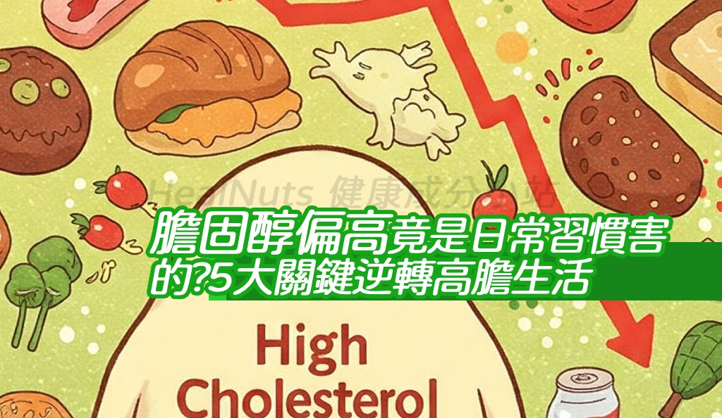 膽固醇超標竟是日常習慣害的？5大關鍵逆轉高膽生活