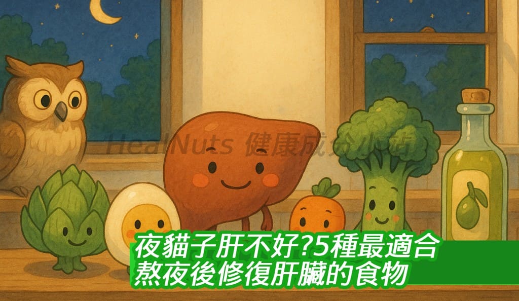 夜貓子肝不好？5種最適合熬夜後修復肝臟的食物
