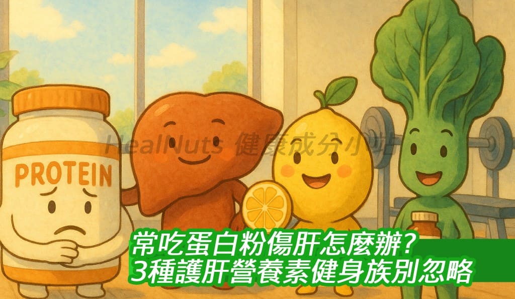 常吃蛋白粉傷肝怎麼辦？3種護肝營養素健身族別忽略