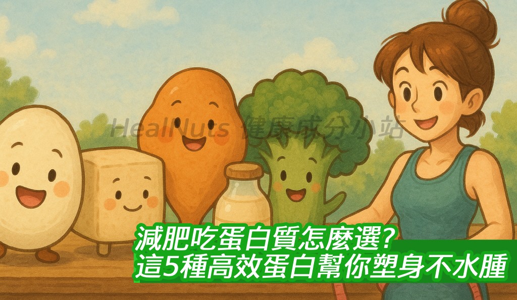 減肥吃蛋白質怎麼選？這5種高效蛋白幫你塑身不水腫