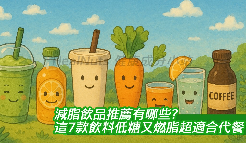減脂飲品推薦有哪些？這7款飲料低糖又燃脂超適合代餐