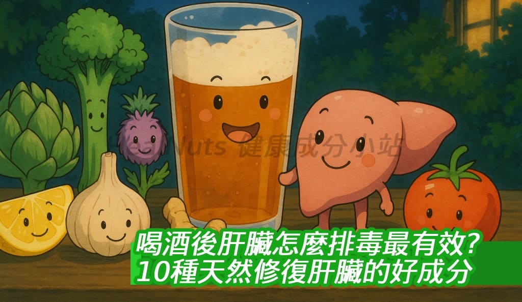 喝酒後肝臟怎麼排毒最有效？10種天然修復肝臟的好成分
