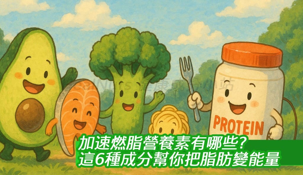 加速燃脂營養素有哪些？這6種成分幫你把脂肪變能量