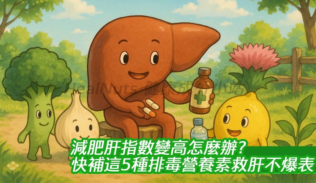 減肥肝指數變高怎麼辦？快補這5種排毒營養素救肝不爆表