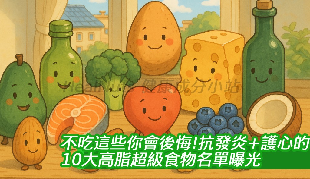 不吃這些你會後悔！抗發炎+護心的10大高脂超級食物名單曝光